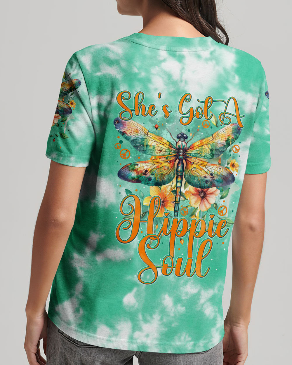 SHE'S GOT A HIPPIE SOUL DRAGONFLY ALL OVER PRINT - TYTM1204244
