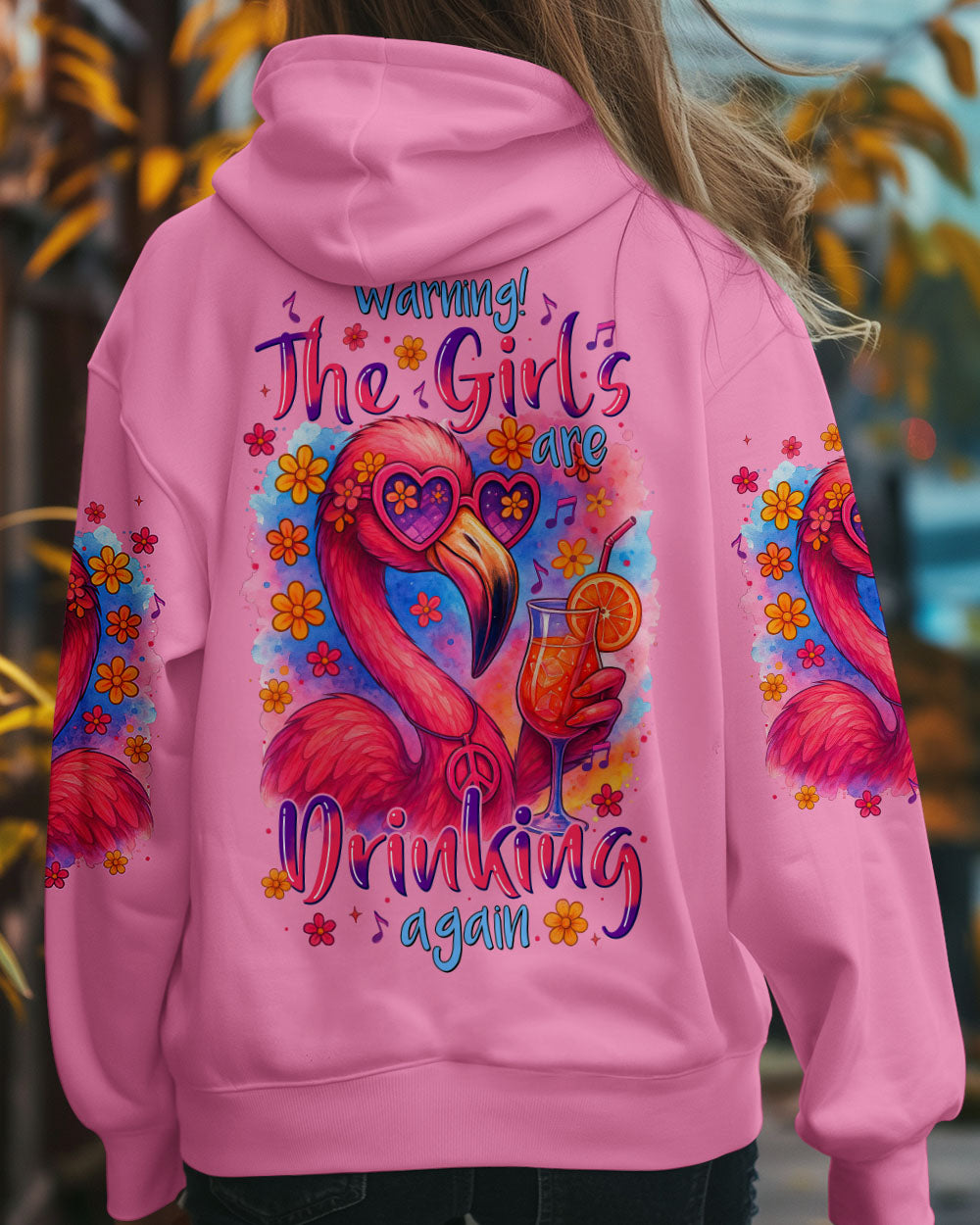 THE GIRLS ARE DRINKING AGAIN FLAMINGO ALL OVER PRINT - TYTM1204251