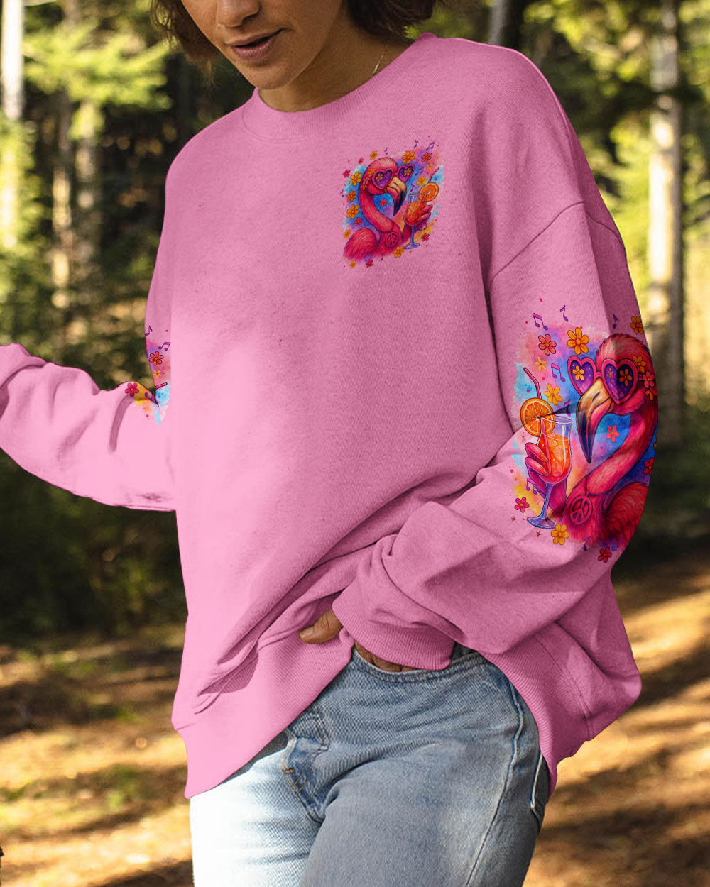 THE GIRLS ARE DRINKING AGAIN FLAMINGO ALL OVER PRINT - TYTM1204251