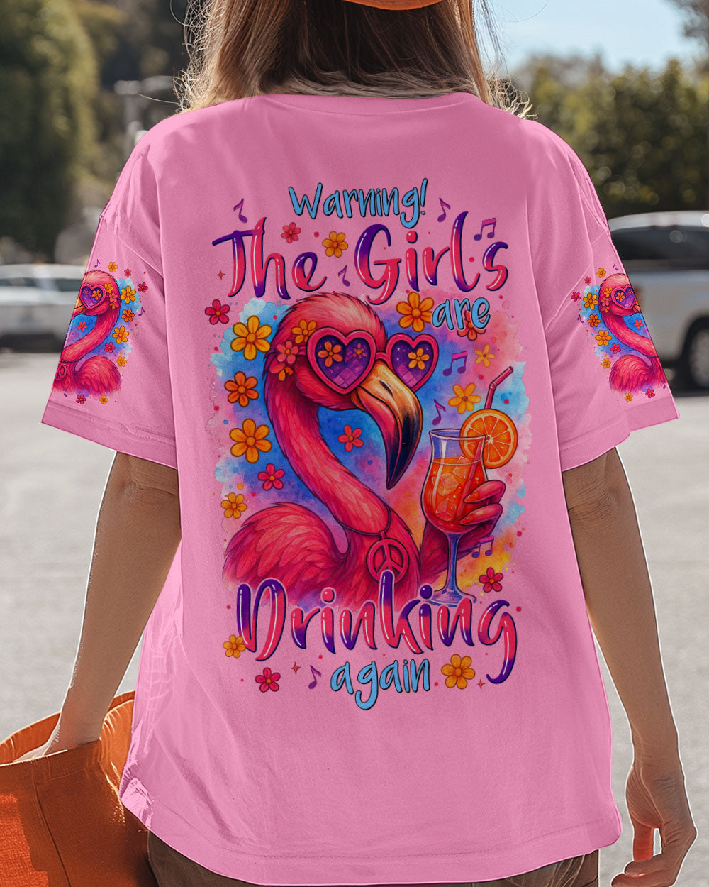THE GIRLS ARE DRINKING AGAIN FLAMINGO ALL OVER PRINT - TYTM1204251