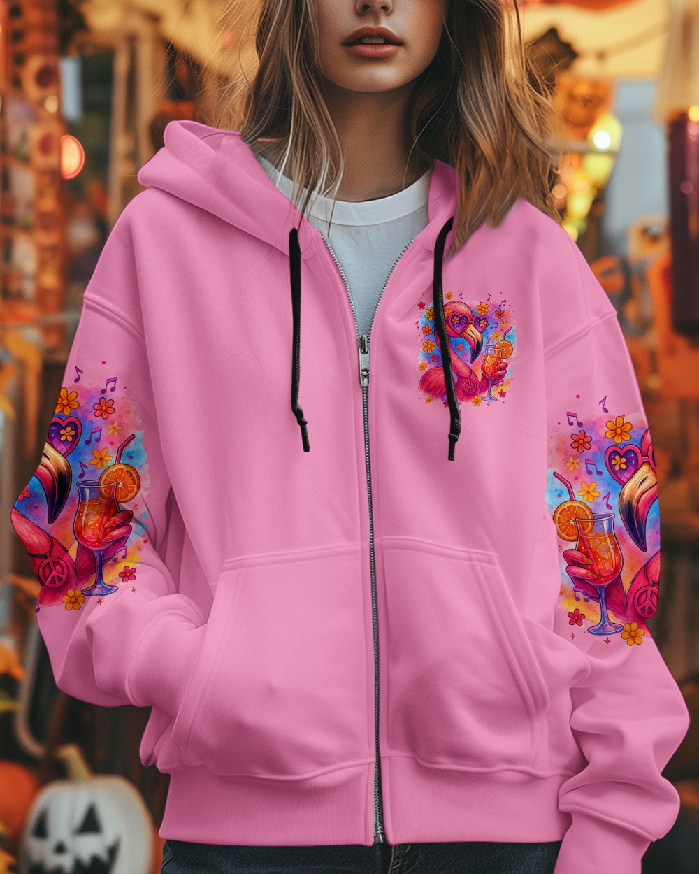THE GIRLS ARE DRINKING AGAIN FLAMINGO ALL OVER PRINT - TYTM1204251