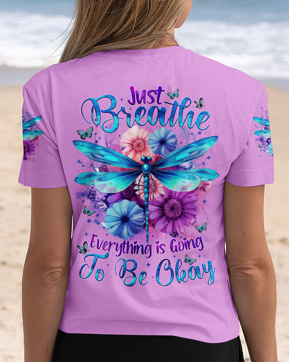JUST BREATHE DRAGONFLY ALL OVER PRINT - TYTM1205252