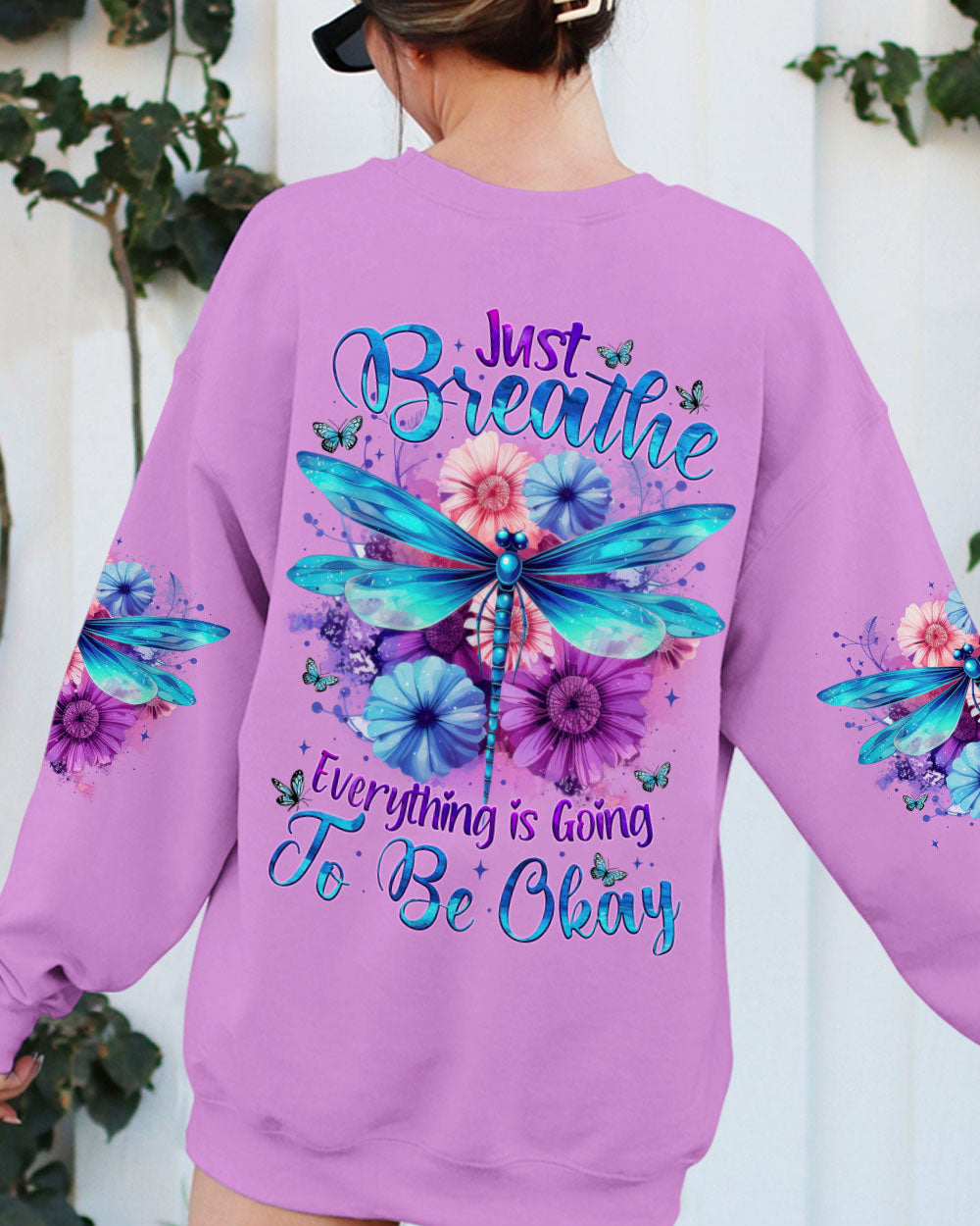 JUST BREATHE DRAGONFLY ALL OVER PRINT - TYTM1205252