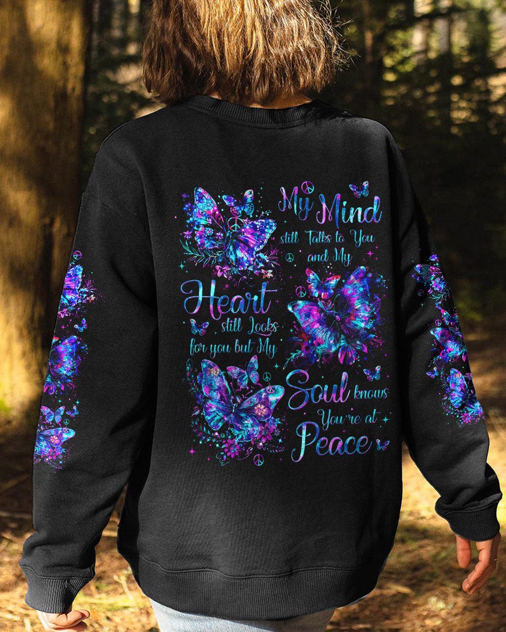 MY SOUL KNOWS YOU'RE AT PEACE BUTTERFLIES ALL OVER PRINT - TYTM1206244