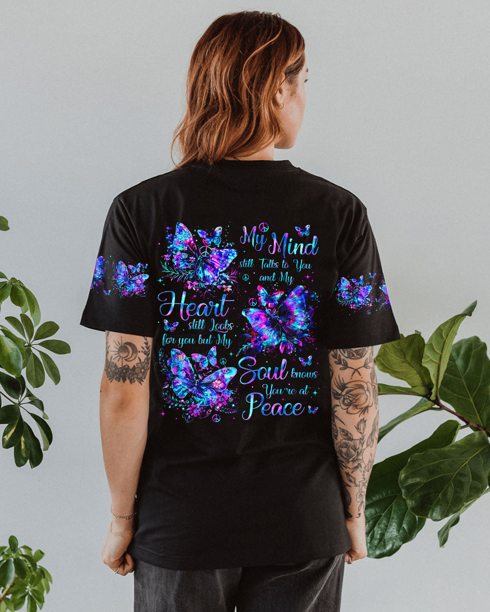 MY SOUL KNOWS YOU'RE AT PEACE BUTTERFLIES ALL OVER PRINT - TYTM1206244