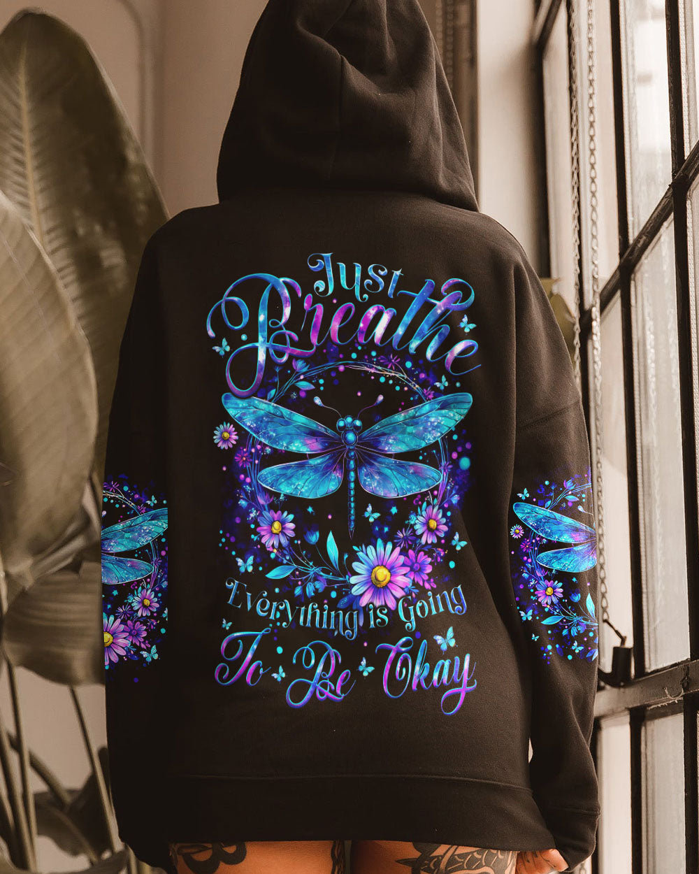 JUST BREATHE DRAGONFLY ALL OVER PRINT - TYTM1206251