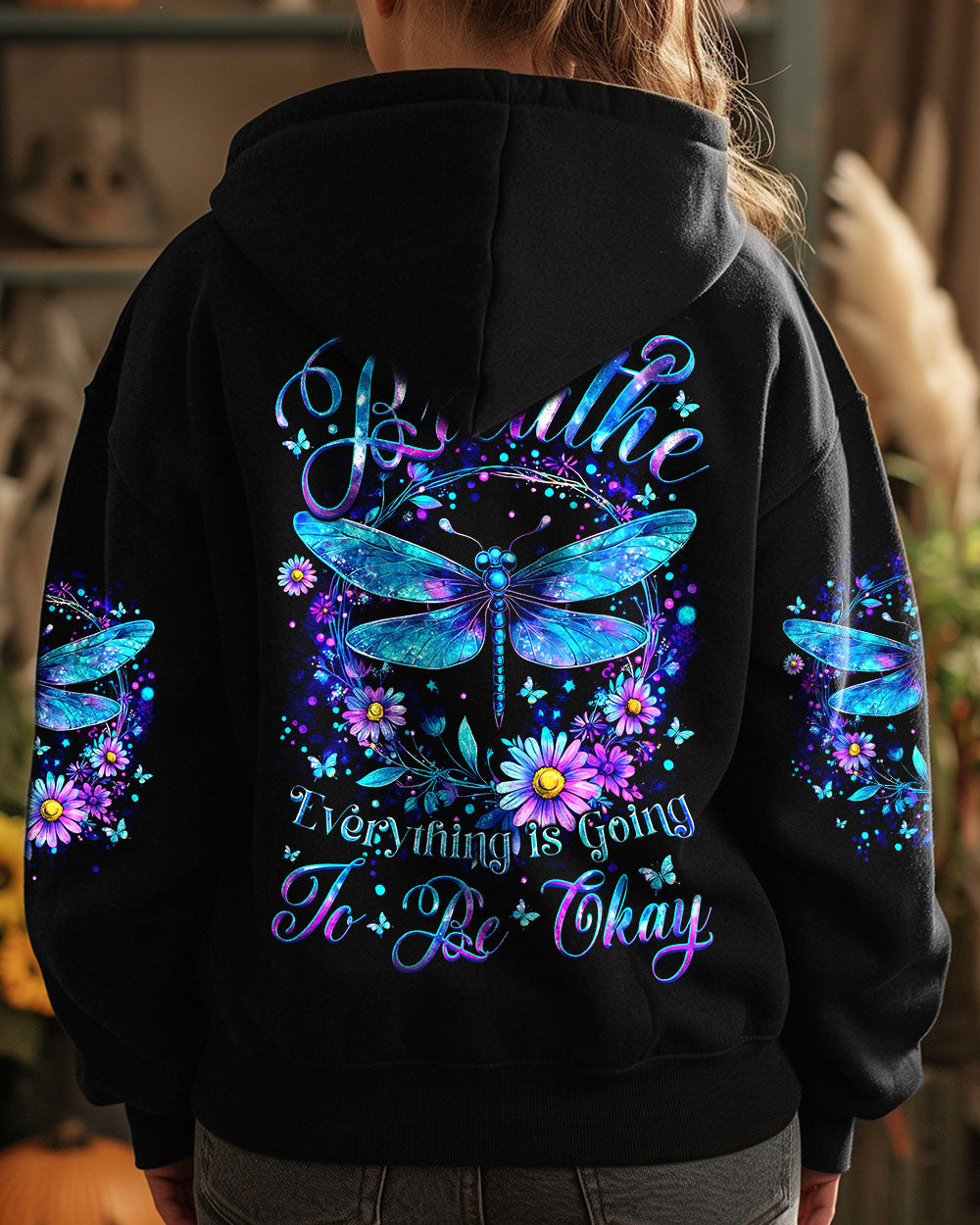 JUST BREATHE DRAGONFLY ALL OVER PRINT - TYTM1206251