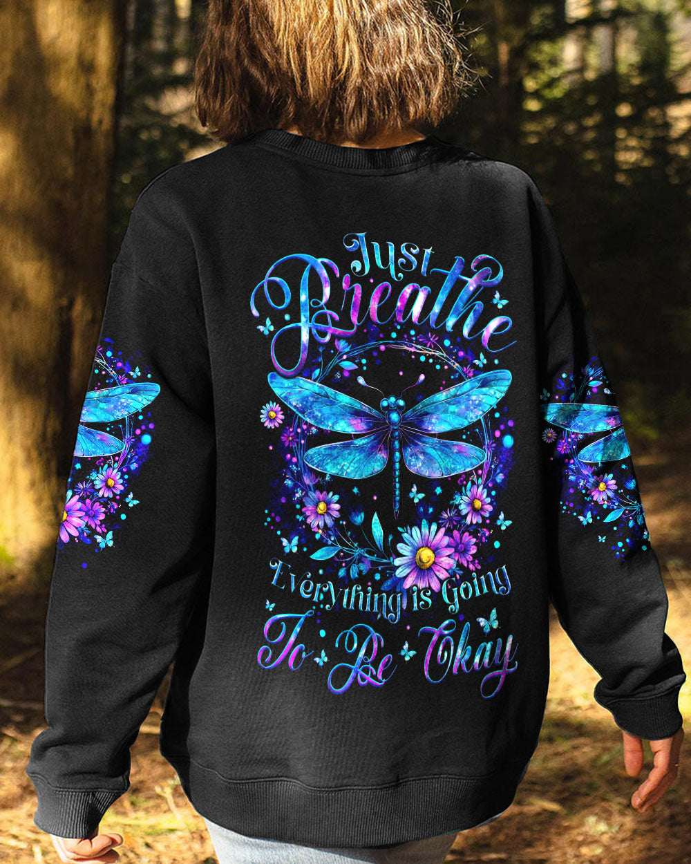 JUST BREATHE DRAGONFLY ALL OVER PRINT - TYTM1206251