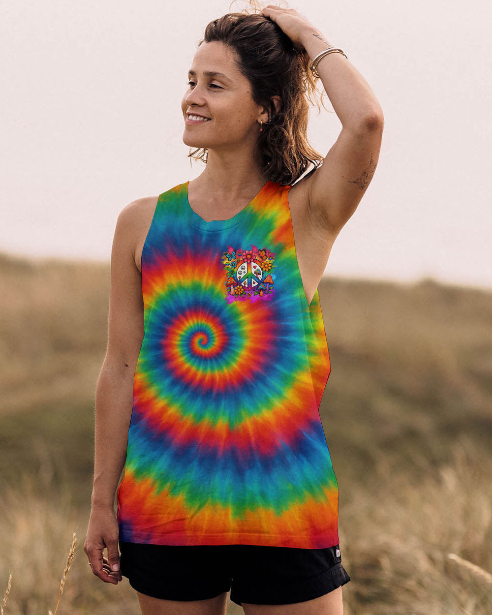 IN A WORLD WHERE YOU CAN BE ANYTHING BE KIND TIE DYE ALL OVER PRINT - TYTM1206253