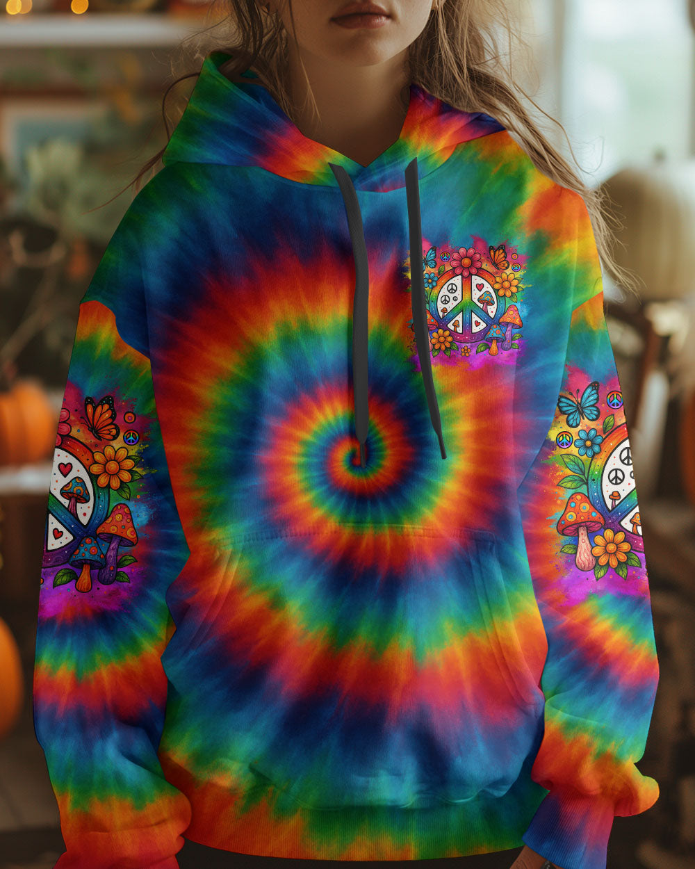 IN A WORLD WHERE YOU CAN BE ANYTHING BE KIND TIE DYE ALL OVER PRINT - TYTM1206253
