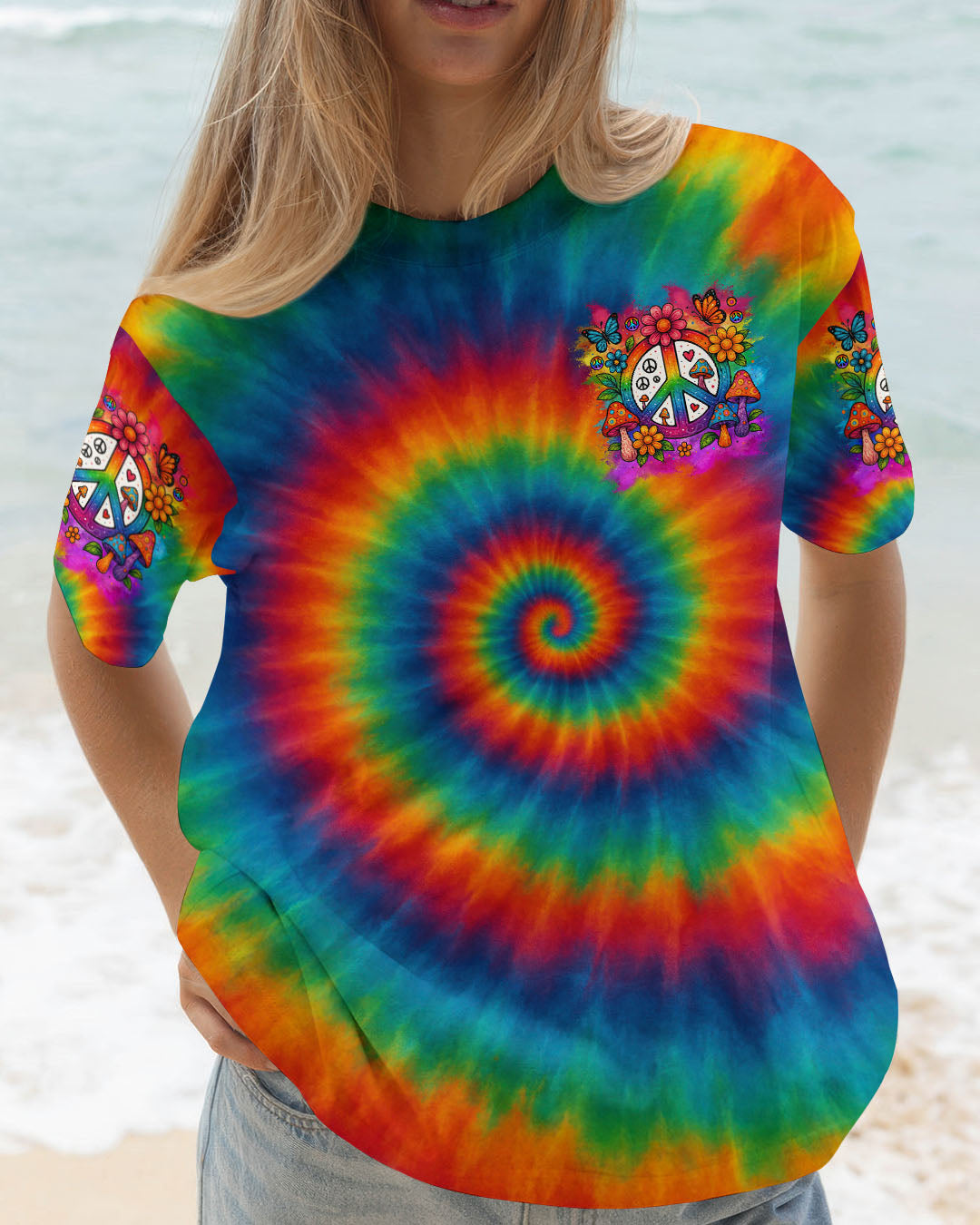 IN A WORLD WHERE YOU CAN BE ANYTHING BE KIND TIE DYE ALL OVER PRINT - TYTM1206253