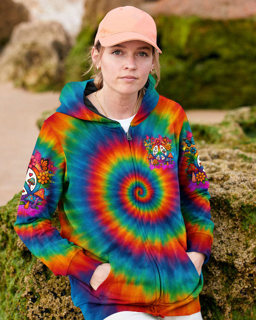 IN A WORLD WHERE YOU CAN BE ANYTHING BE KIND TIE DYE ALL OVER PRINT - TYTM1206253