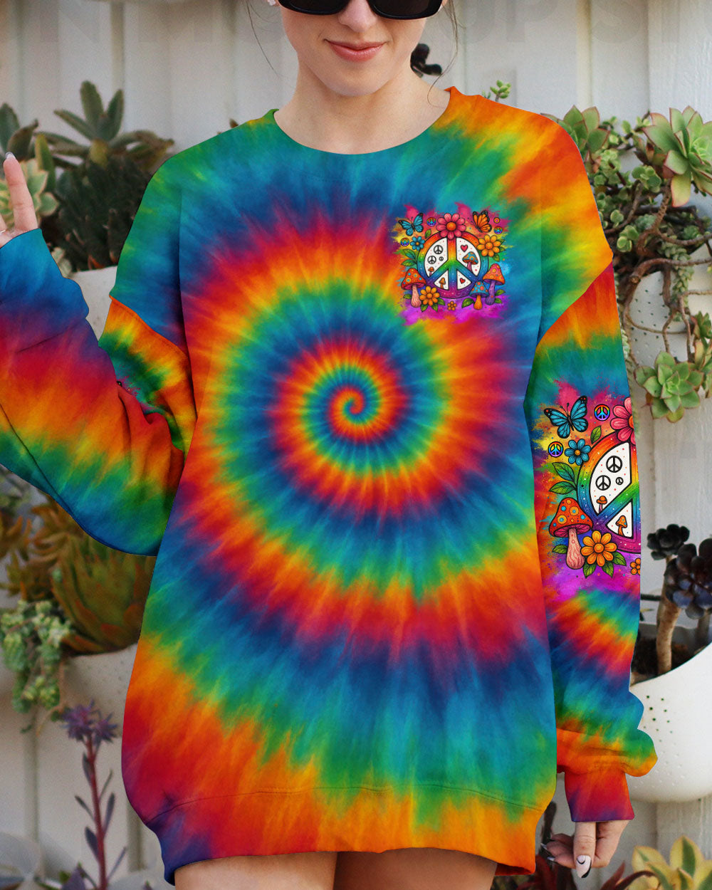 IN A WORLD WHERE YOU CAN BE ANYTHING BE KIND TIE DYE ALL OVER PRINT - TYTM1206253