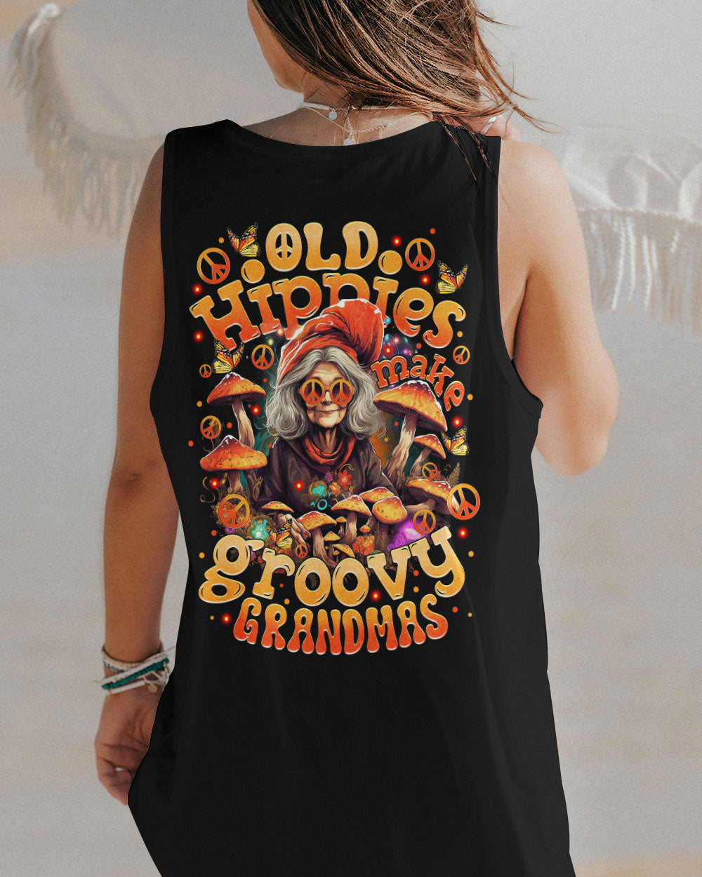OLD HIPPIES MAKE GROOVY GRANDMAS ALL OVER PRINT - TYTM1210231
