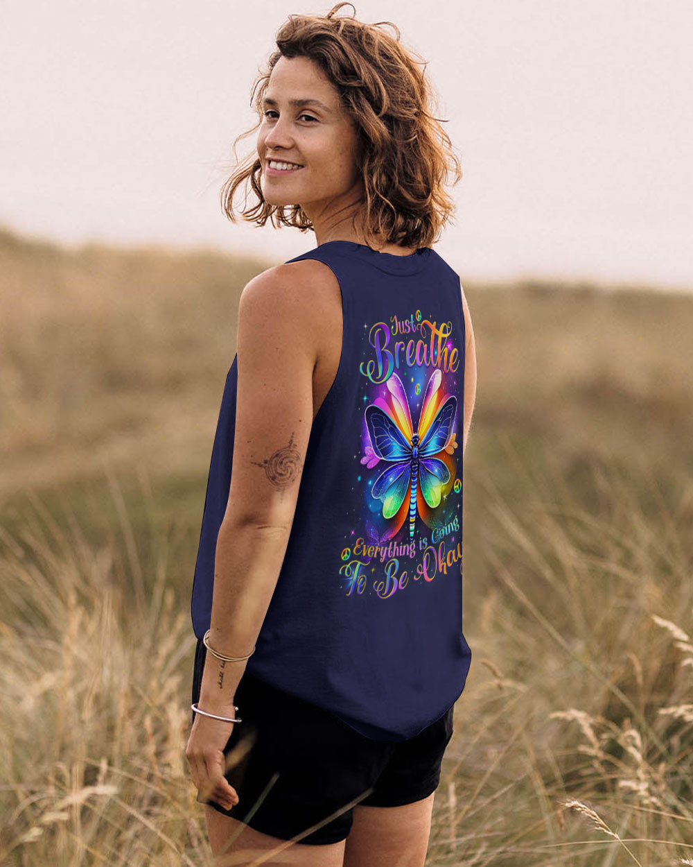 JUST BREATHE DRAGONFLY ALL OVER PRINT - TYTM1210243