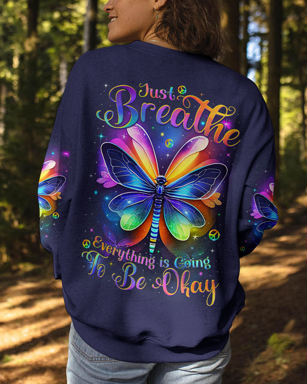 JUST BREATHE DRAGONFLY ALL OVER PRINT - TYTM1210243