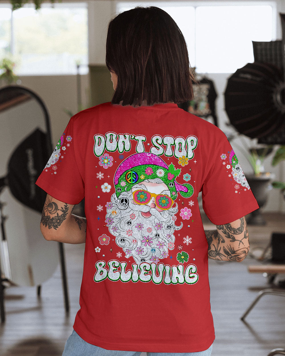 DON'T STOP BELIEVING CHRISTMAS ALL OVER PRINT - TYTM1211242