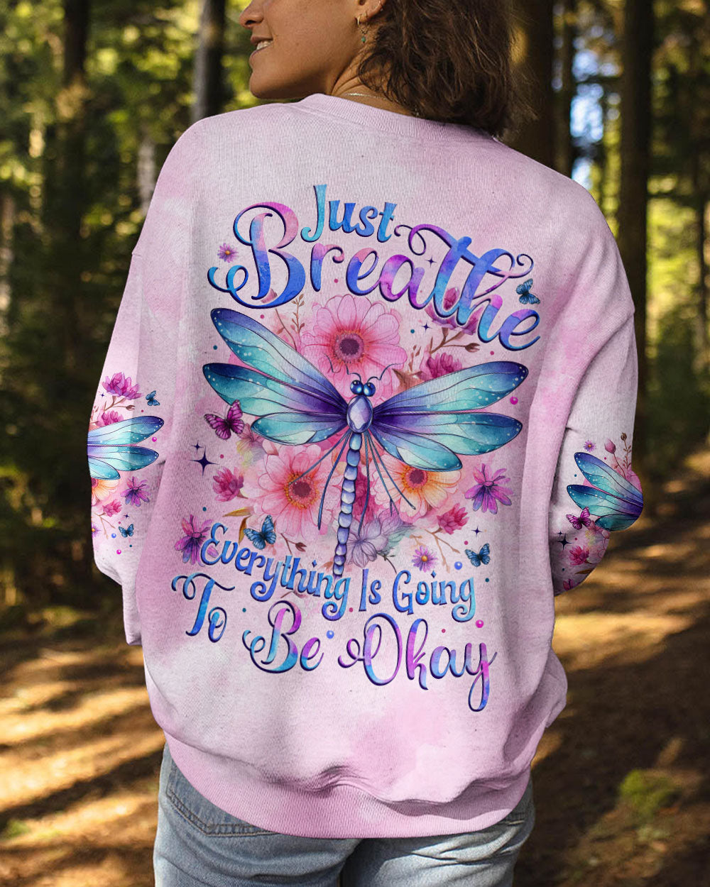 JUST BREATHE DRAGONFLY ALL OVER PRINT - TYTM1302251