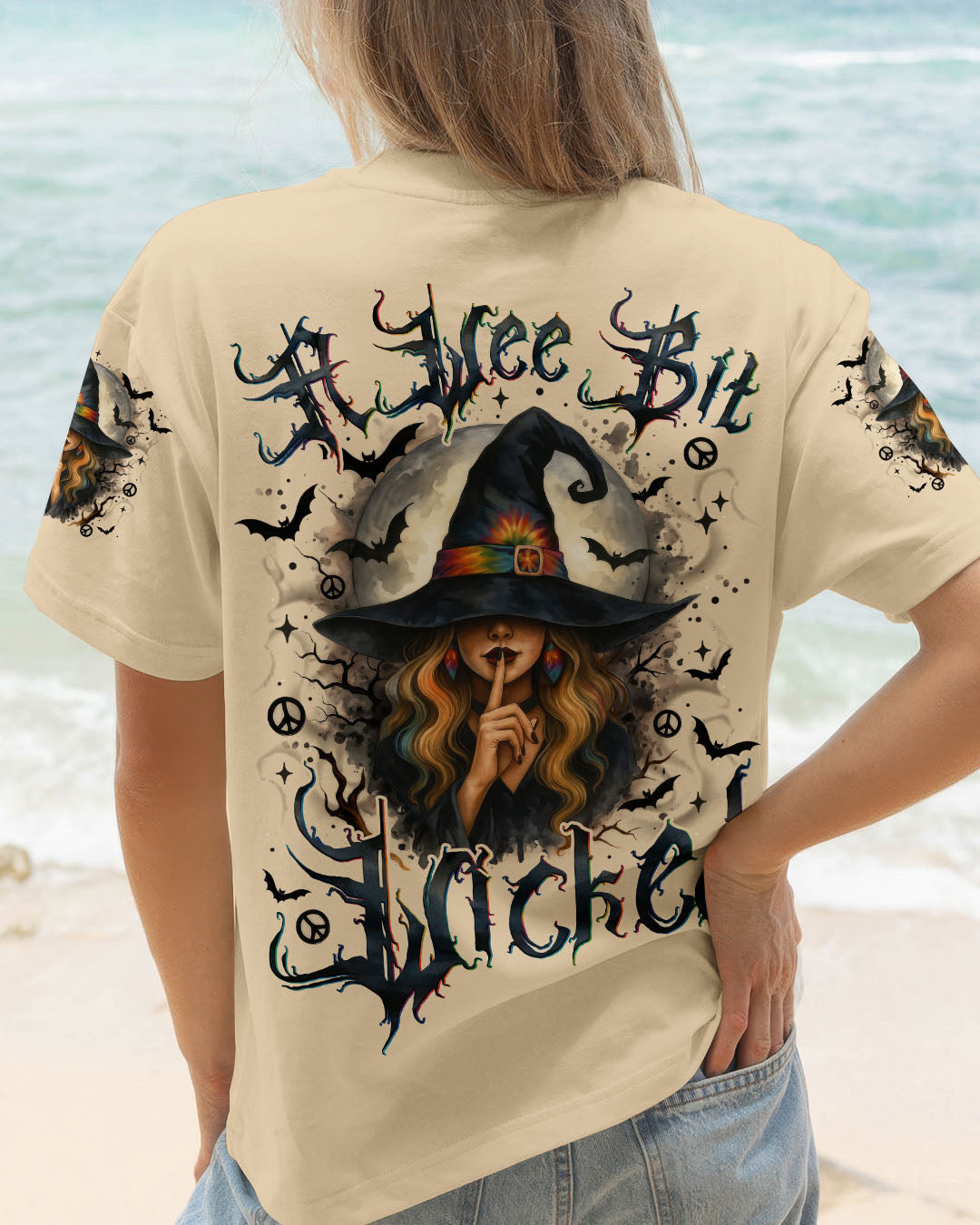 A WEE BIT WICKED HIPPIE WITCH HALLOWEEN ALL OVER PRINT - TYTM1306253