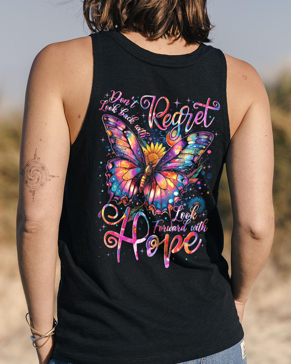 LOOK FORWARD WITH HOPE BUTTERFLY ALL OVER PRINT - TYTM1309242