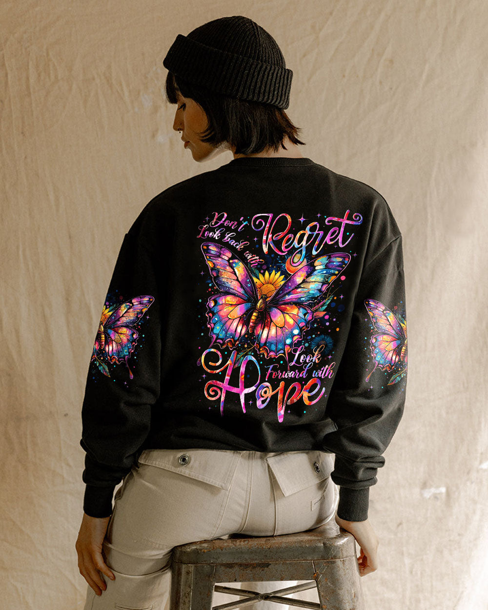 LOOK FORWARD WITH HOPE BUTTERFLY ALL OVER PRINT - TYTM1309242