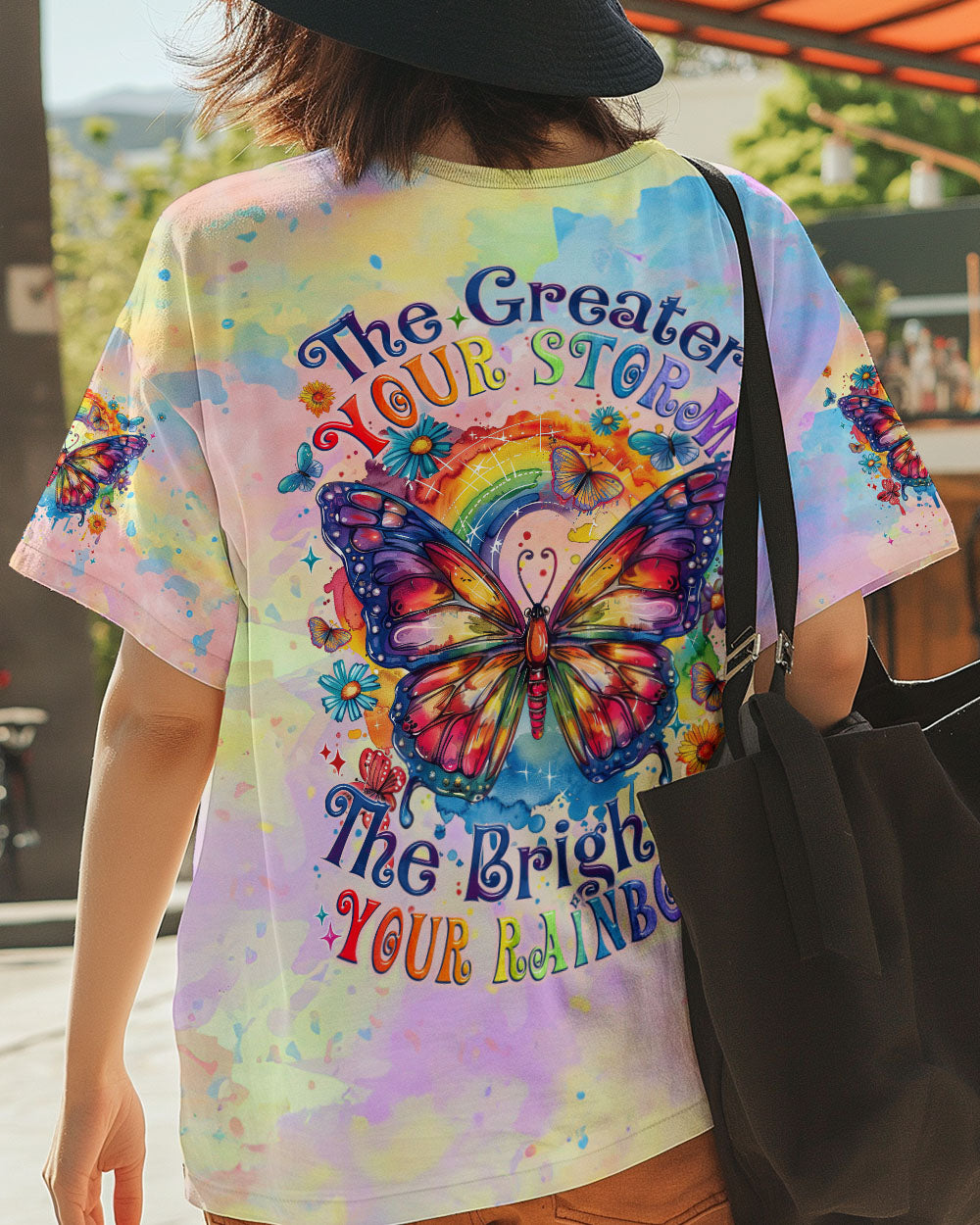THE BRIGHTER YOUR RAINBOW BUTTERFLY ALL OVER PRINT - TYTM1309243