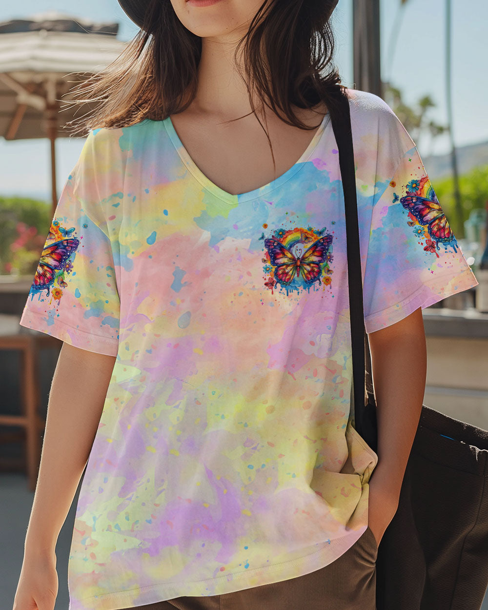 THE BRIGHTER YOUR RAINBOW BUTTERFLY ALL OVER PRINT - TYTM1309243