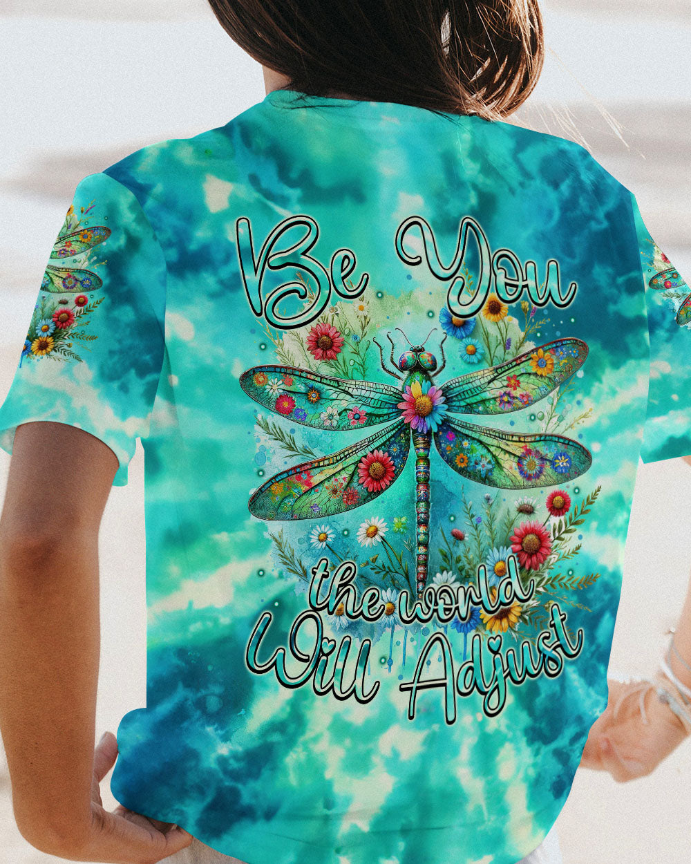 BE YOU THE WORLD WILL ADJUST DRAGONFLY ALL OVER PRINT - TYTM1312231
