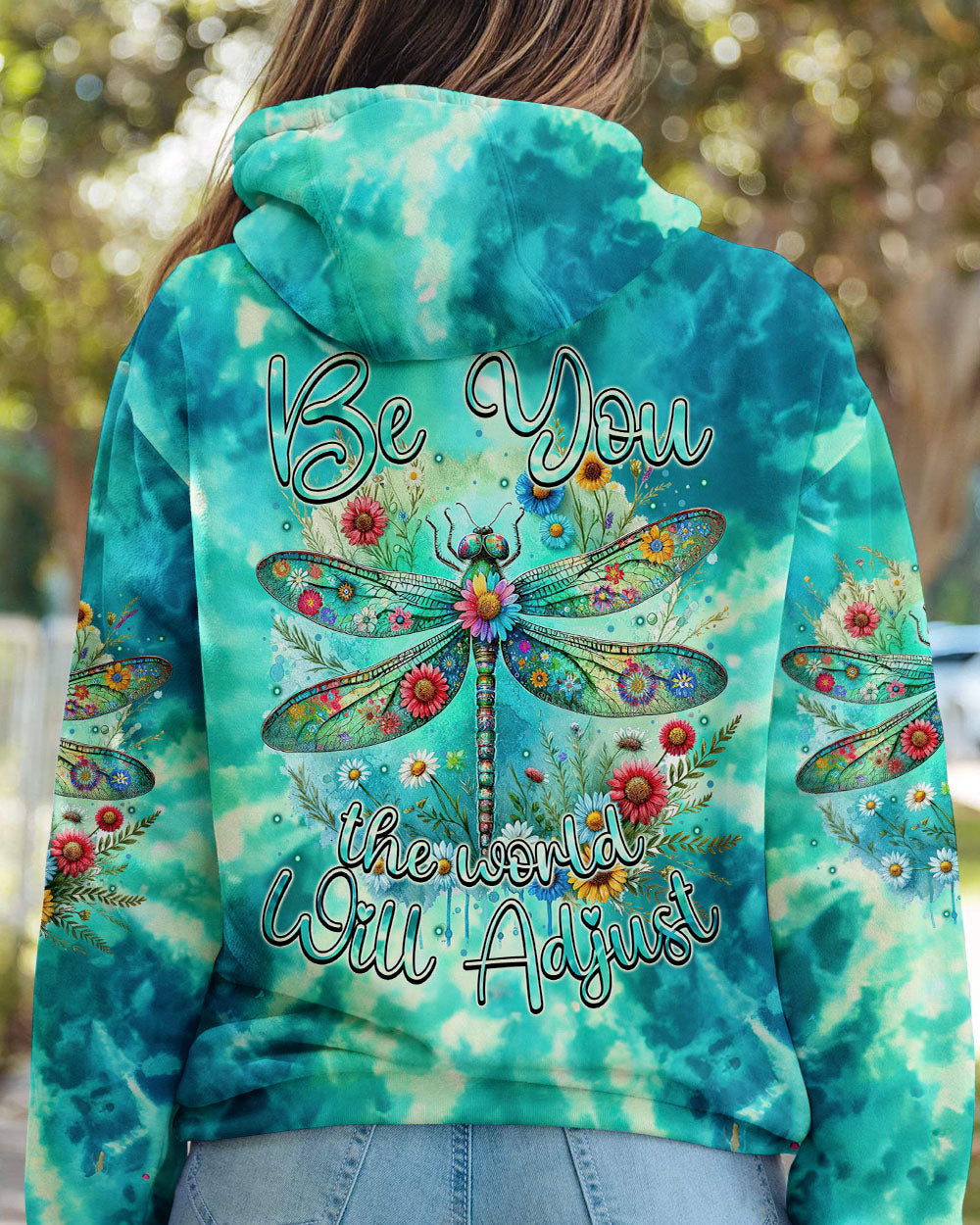 BE YOU THE WORLD WILL ADJUST DRAGONFLY ALL OVER PRINT - TYTM1312231