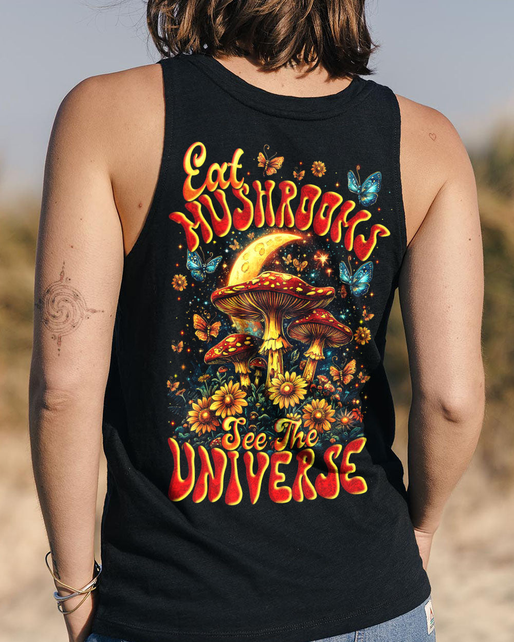 EAT MUSHROOMS SEE THE UNIVERSE ALL OVER PRINT - TYTM1401251