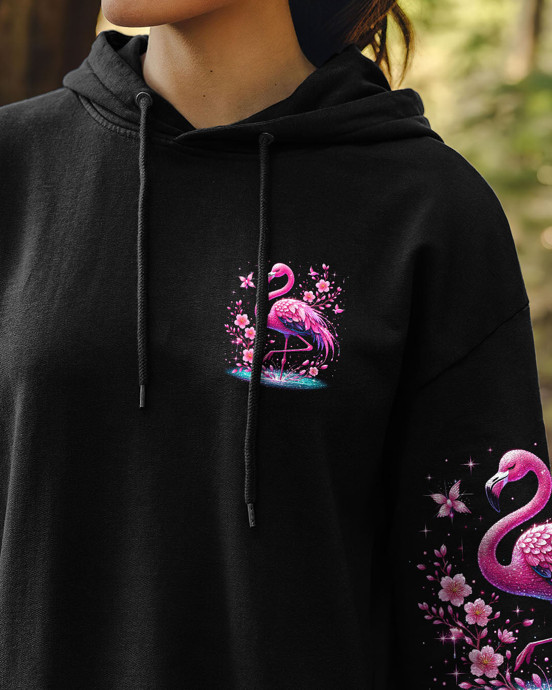 IF IT'S PINK AND SPARKLY FLAMINGO ALL OVER PRINT - TYTM1404251