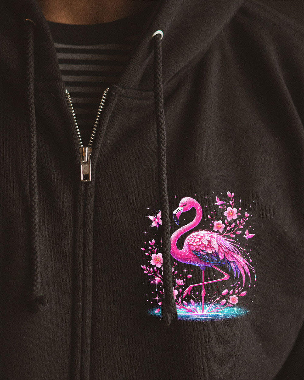 IF IT'S PINK AND SPARKLY FLAMINGO ALL OVER PRINT - TYTM1404251