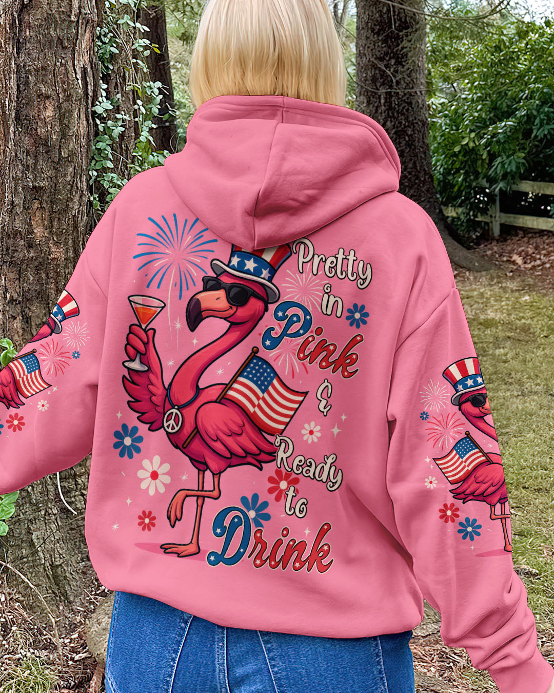 PRETTY IN PINK FLAMINGO ALL OVER PRINT - TYTM1405251