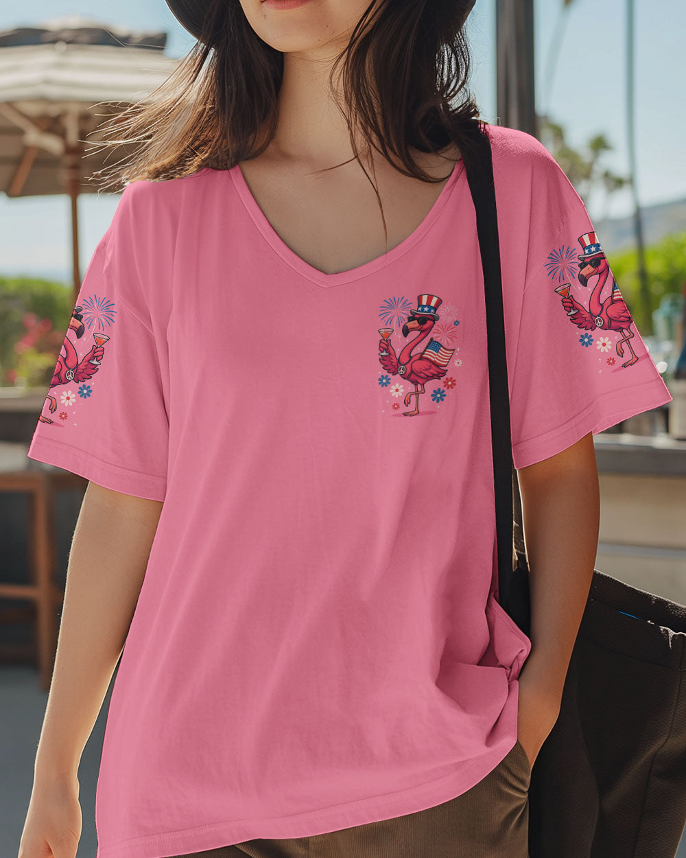 PRETTY IN PINK FLAMINGO ALL OVER PRINT - TYTM1405251