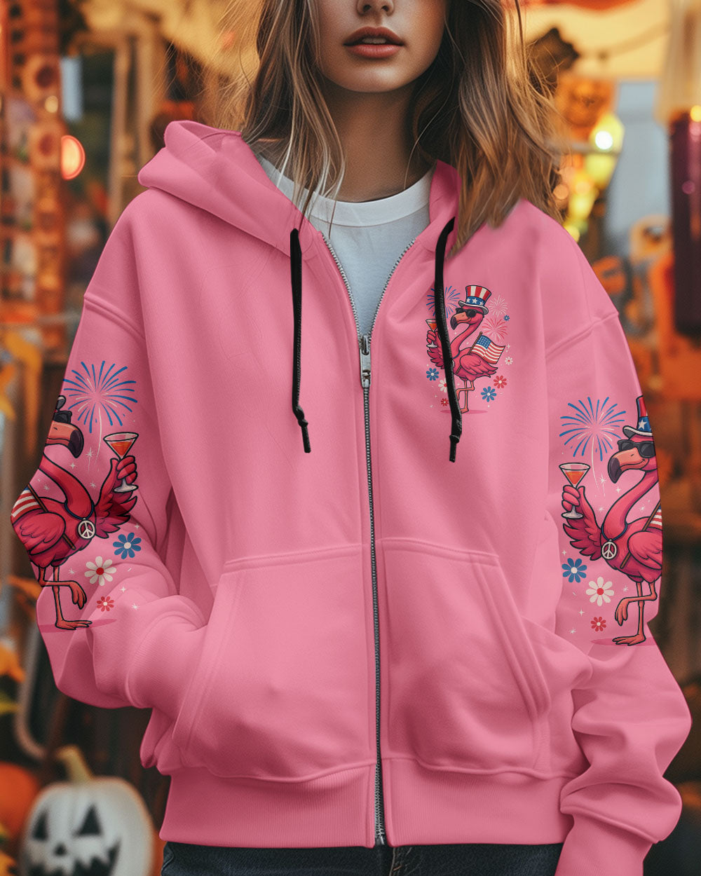 PRETTY IN PINK FLAMINGO ALL OVER PRINT - TYTM1405251