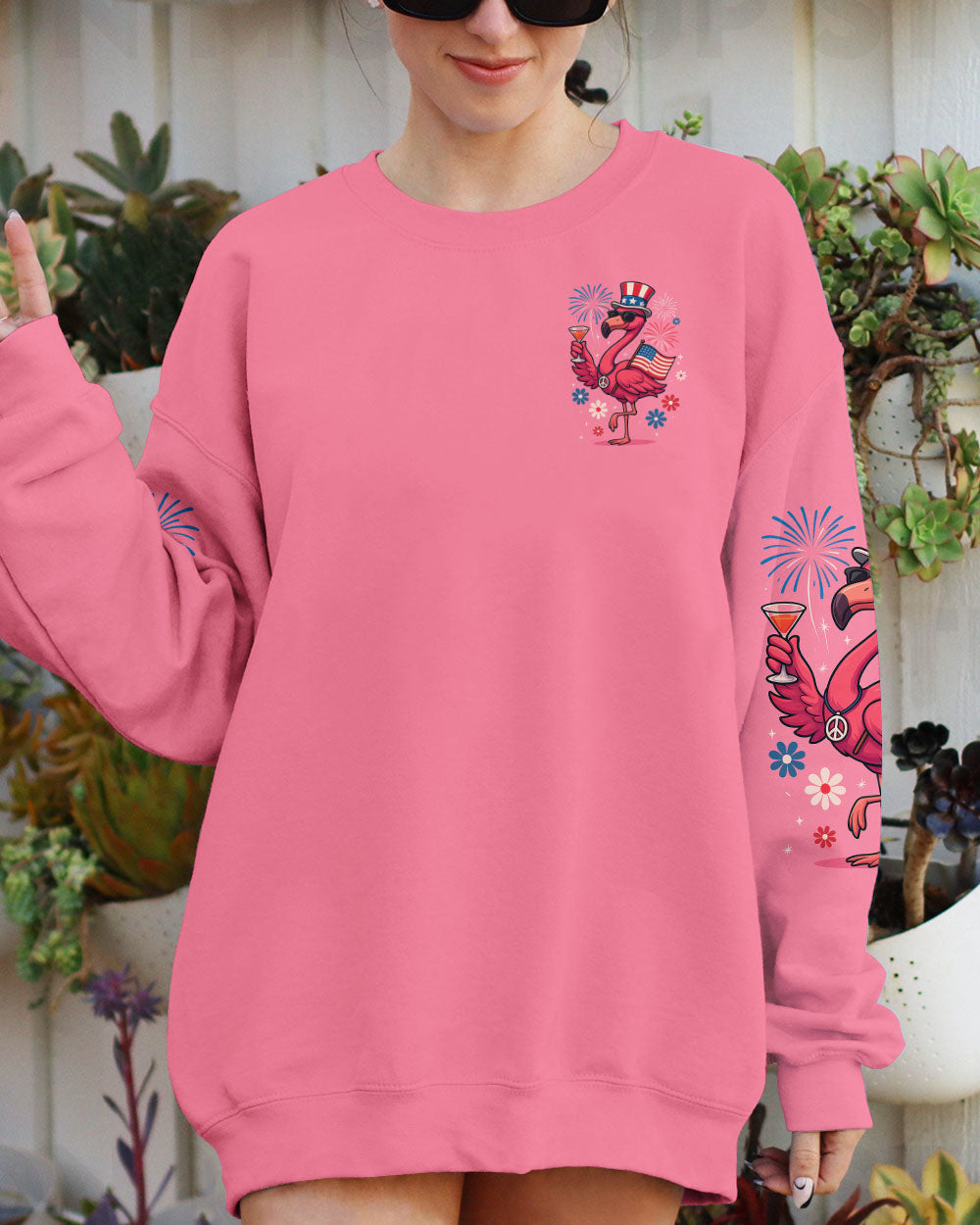 PRETTY IN PINK FLAMINGO ALL OVER PRINT - TYTM1405251