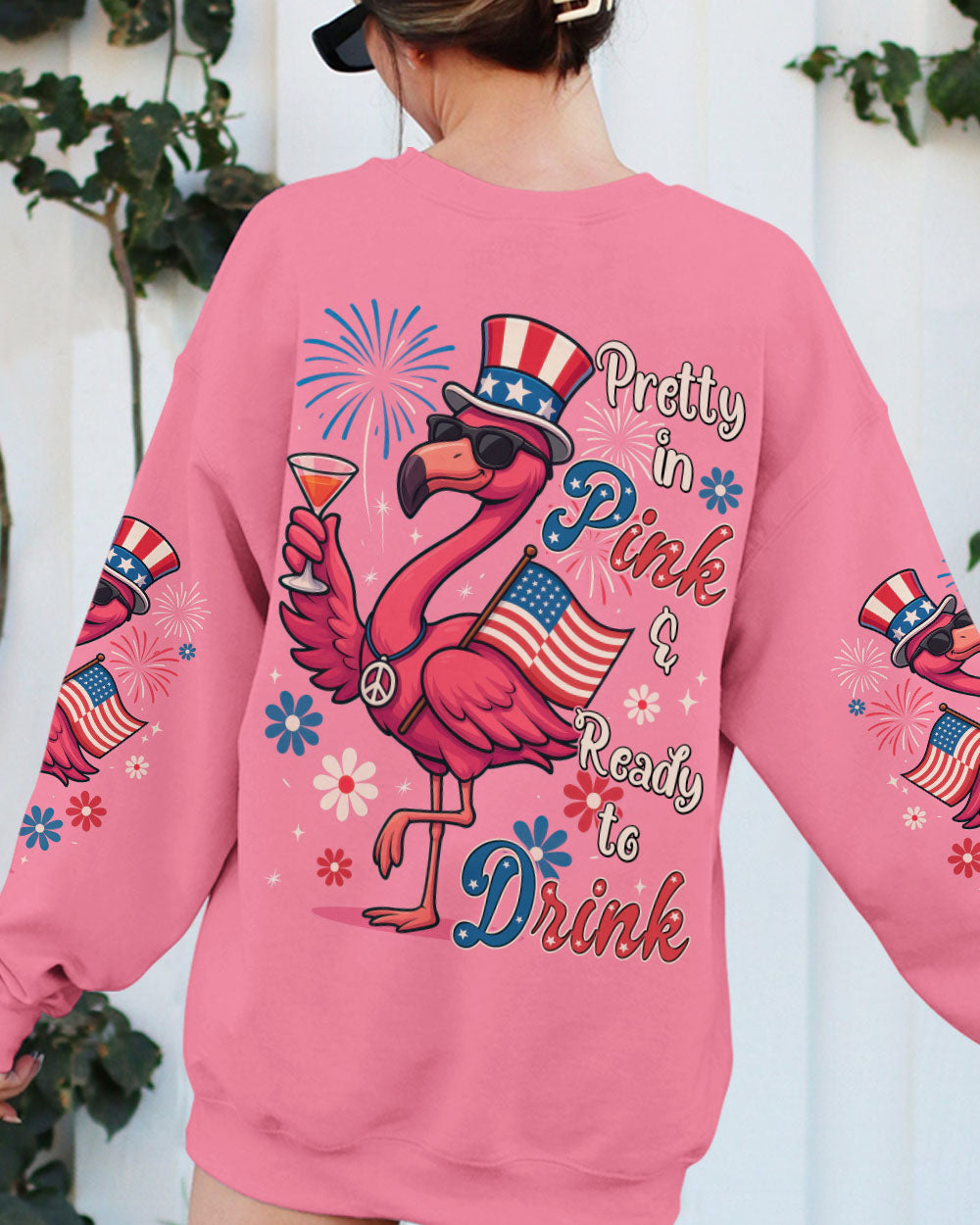 PRETTY IN PINK FLAMINGO ALL OVER PRINT - TYTM1405251