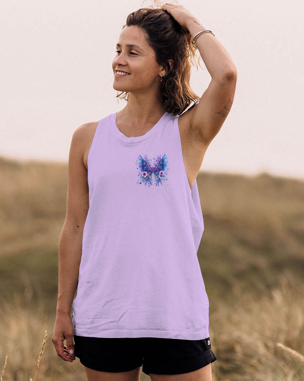 I BELIEVE THERE ARE ANGELS AMONG US BUTTERFLY ALL OVER PRINT - TYTM1409244