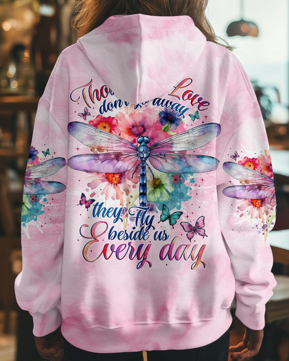 THOSE WE LOVE DON'T GO AWAY DRAGONFLY ALL OVER PRINT - TYTM1410241
