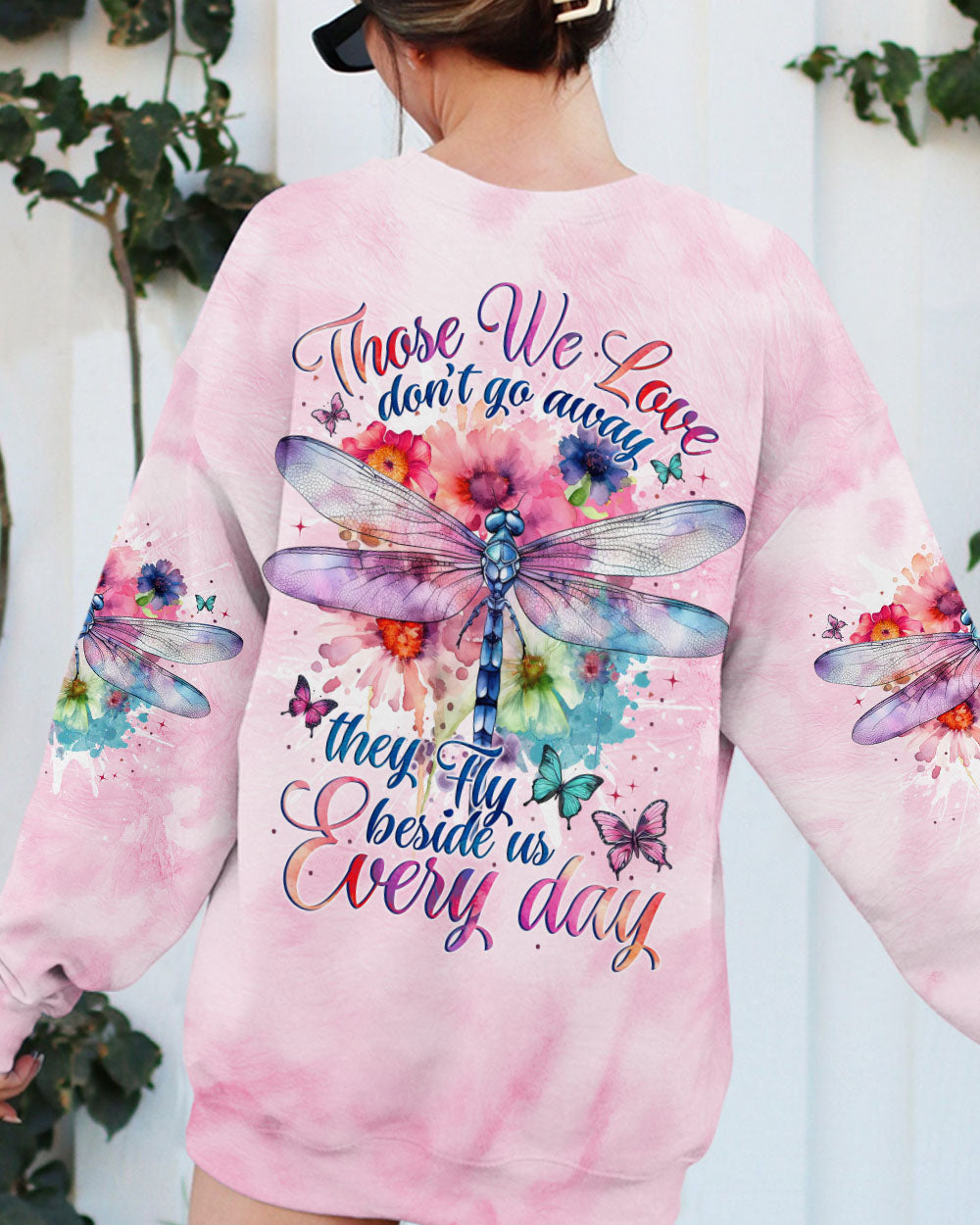 THOSE WE LOVE DON'T GO AWAY DRAGONFLY ALL OVER PRINT - TYTM1410241
