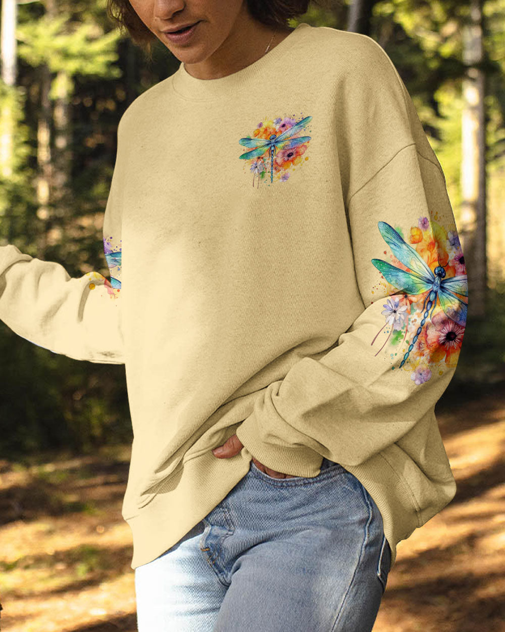 SPREAD YOUR WINGS THE SKY IS WAITING DRAGONFLY ALL OVER PRINT - TYTM1410243