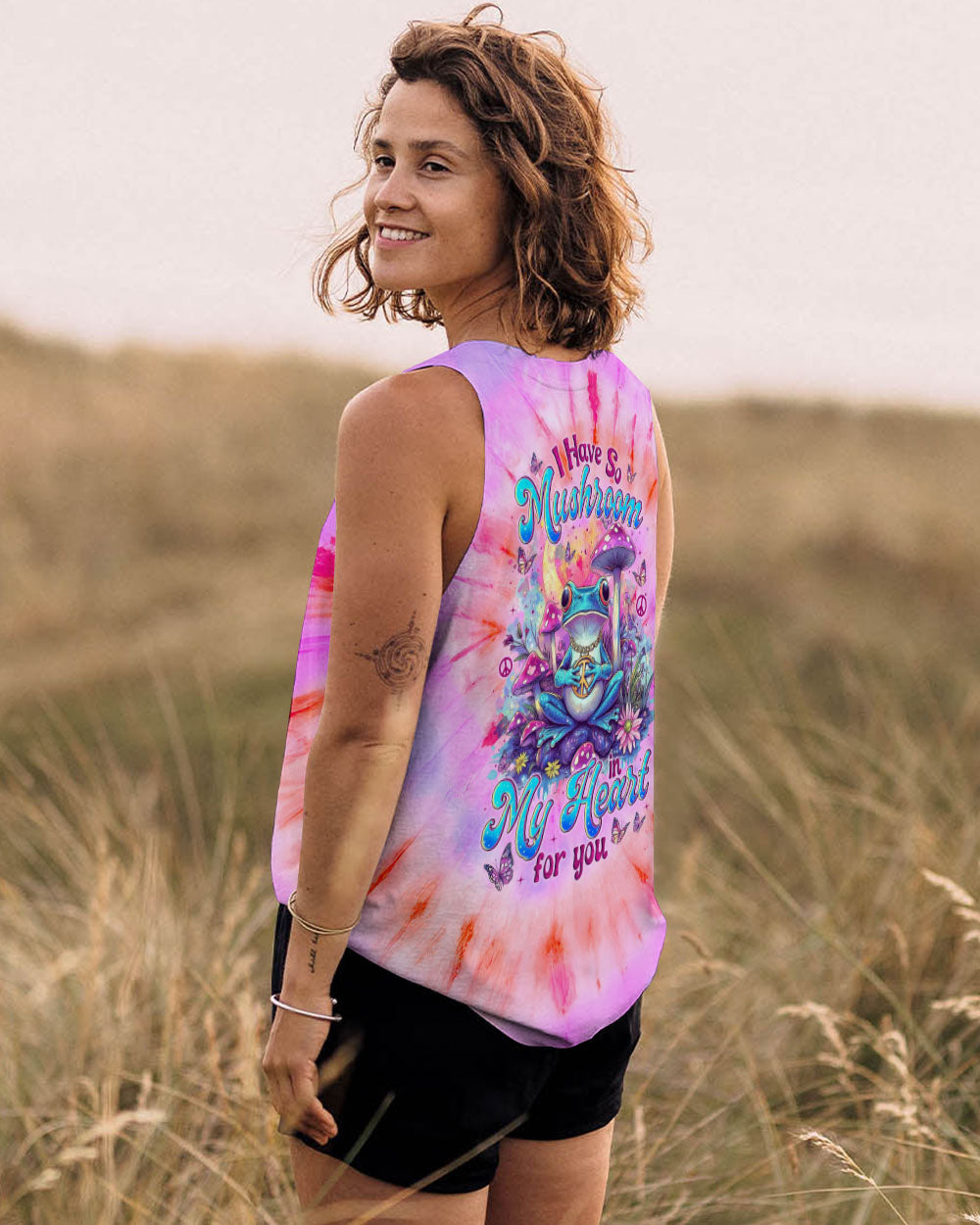 I HAVE SO MUSHROOM IN MY HEART FOR YOU FROG TIE DYE ALL OVER PRINT - TYTM1501251