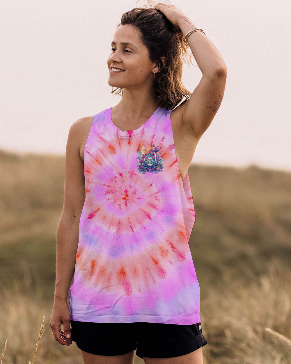 I HAVE SO MUSHROOM IN MY HEART FOR YOU FROG TIE DYE ALL OVER PRINT - TYTM1501251