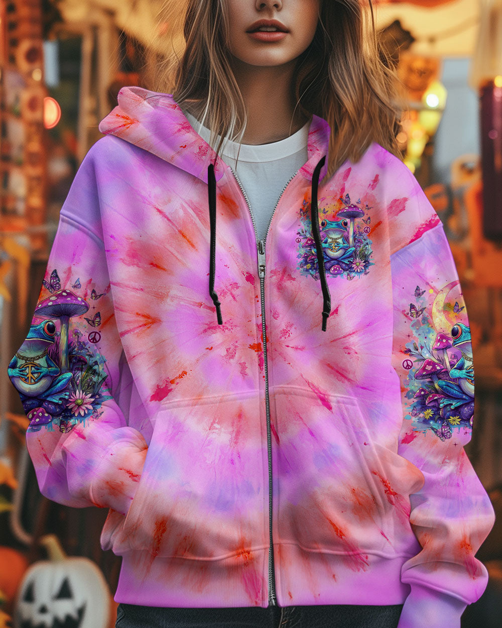 I HAVE SO MUSHROOM IN MY HEART FOR YOU FROG TIE DYE ALL OVER PRINT - TYTM1501251