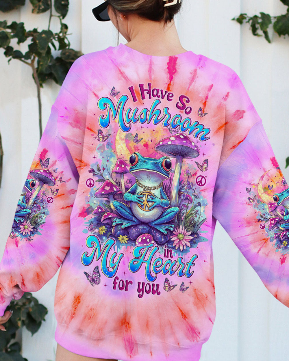 I HAVE SO MUSHROOM IN MY HEART FOR YOU FROG TIE DYE ALL OVER PRINT - TYTM1501251