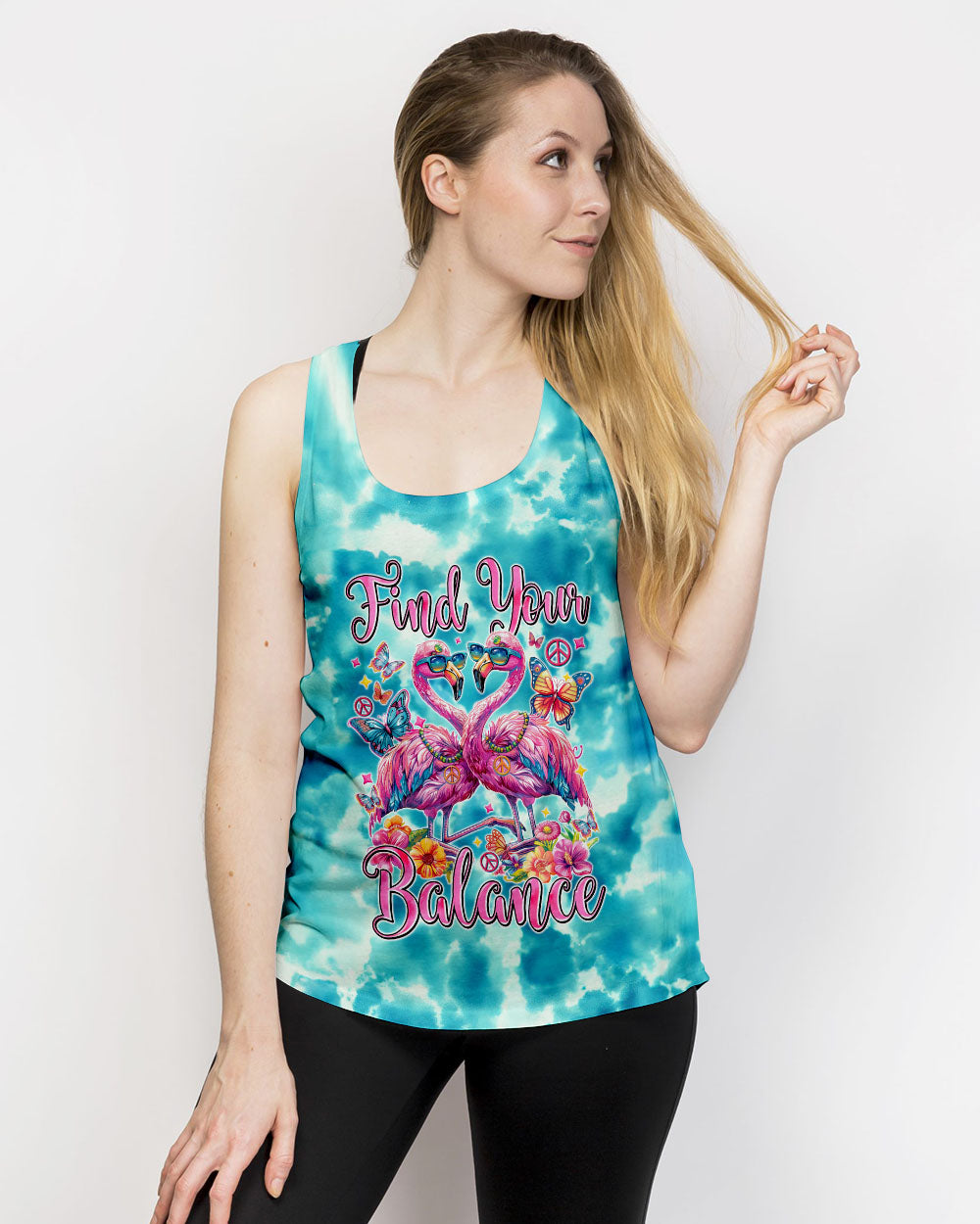 FIND YOUR BALANCE FLAMINGO ALL OVER PRINT - TYTM1504241