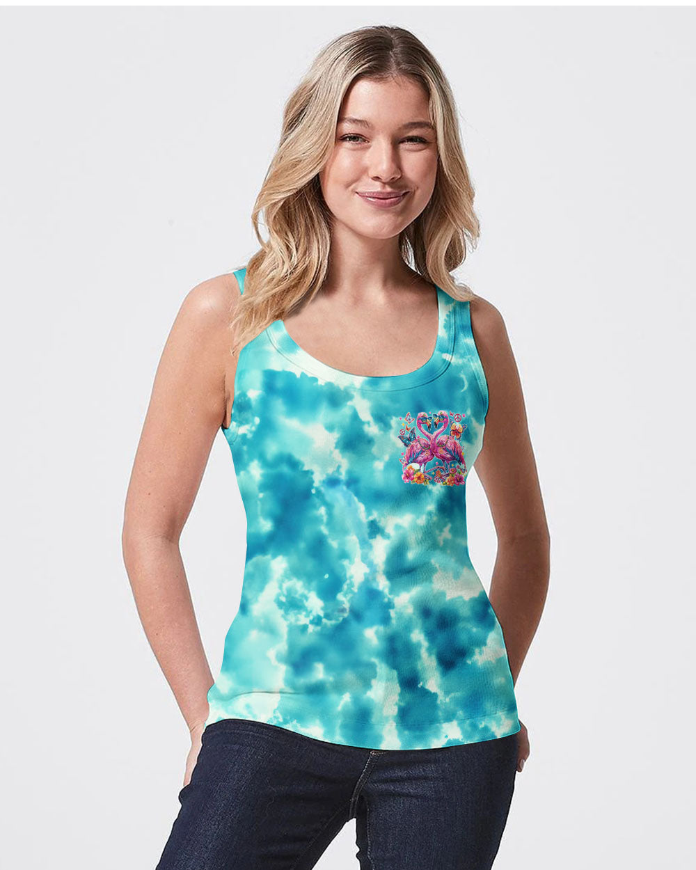 FIND YOUR BALANCE FLAMINGO ALL OVER PRINT - TYTM1504241