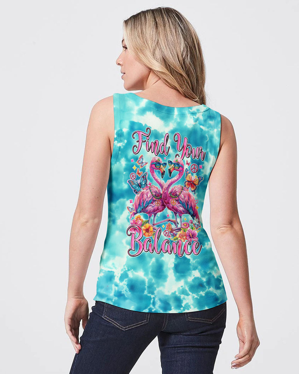 FIND YOUR BALANCE FLAMINGO ALL OVER PRINT - TYTM1504241