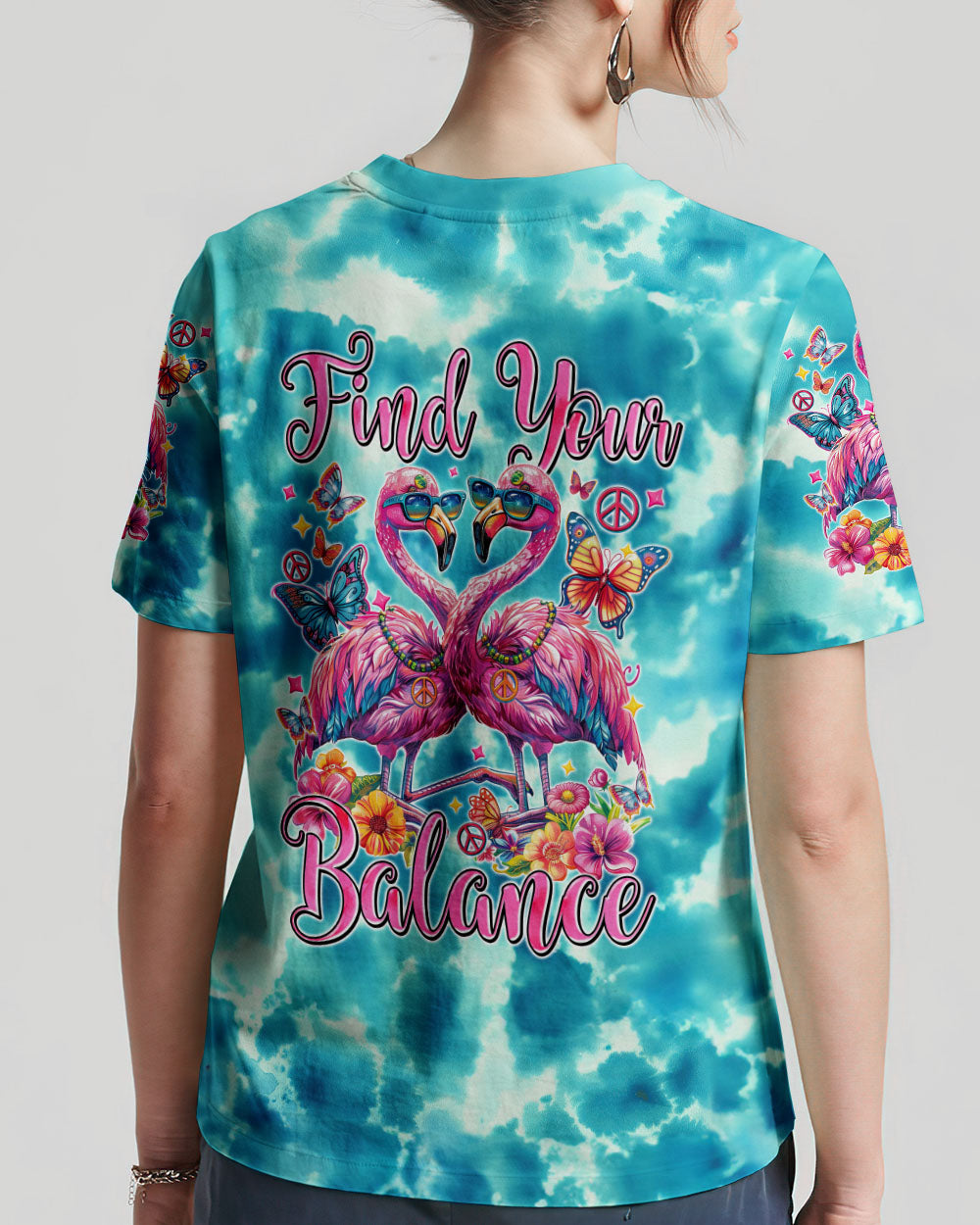 FIND YOUR BALANCE FLAMINGO ALL OVER PRINT - TYTM1504241
