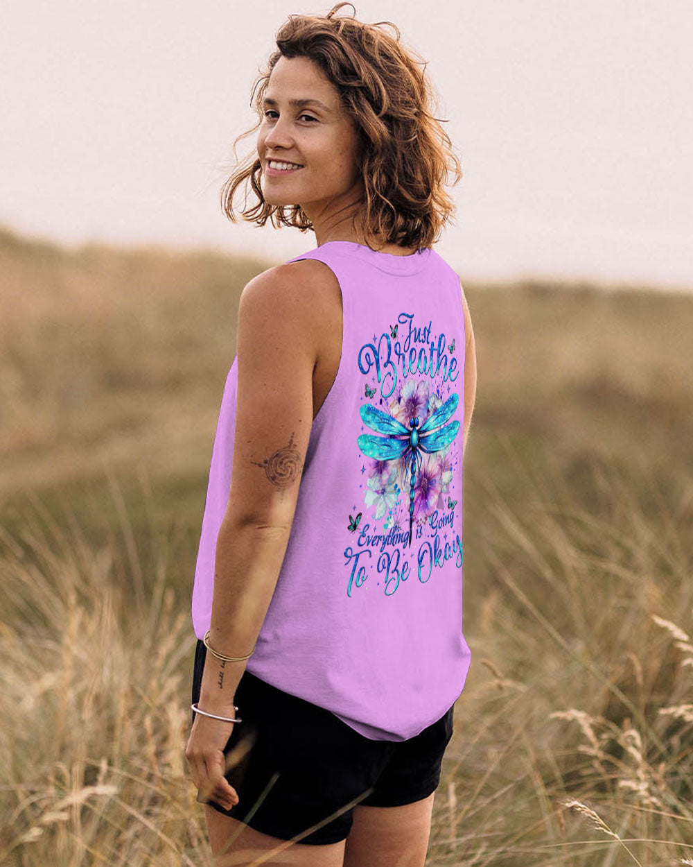 JUST BREATHE DRAGONFLY ALL OVER PRINT - TYTM1504252